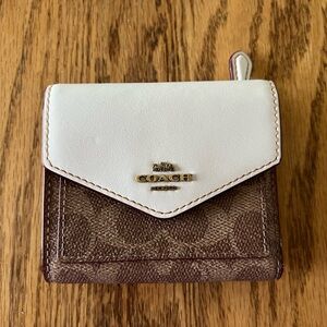 Coach Small Wallet with Horse and Carriage Emblem